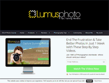 Tablet Screenshot of lumusphoto.com
